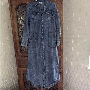 Denim maxi dress